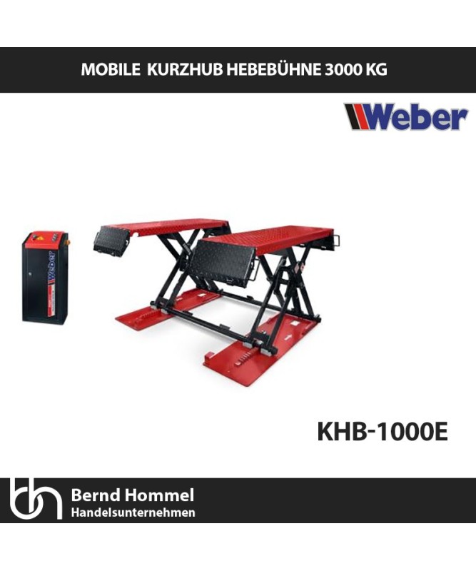 3,0 To. Kurzhub Hebebühne KHB-1000E von Weber